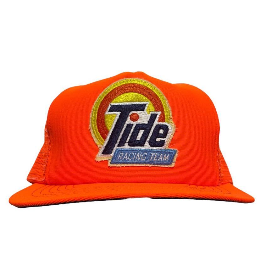 デッドストック TIDE トラッカーキャップ キャップ USA製 企業系 古着 メッシュキャップ 帽子 洗剤 アメリカ NASCAR ナスカー ビンテージ