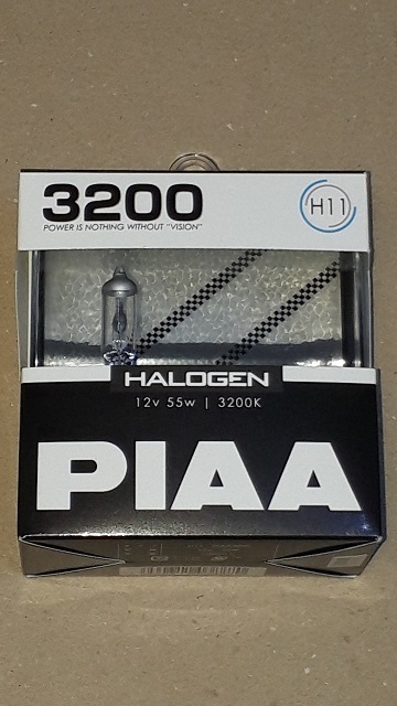 PIAA　H11 ハロゲン 球　12V　55W　3200K　（1個 のみ）　30プリウス 前期　ハロゲン仕様　などに使用可　送料520_画像1