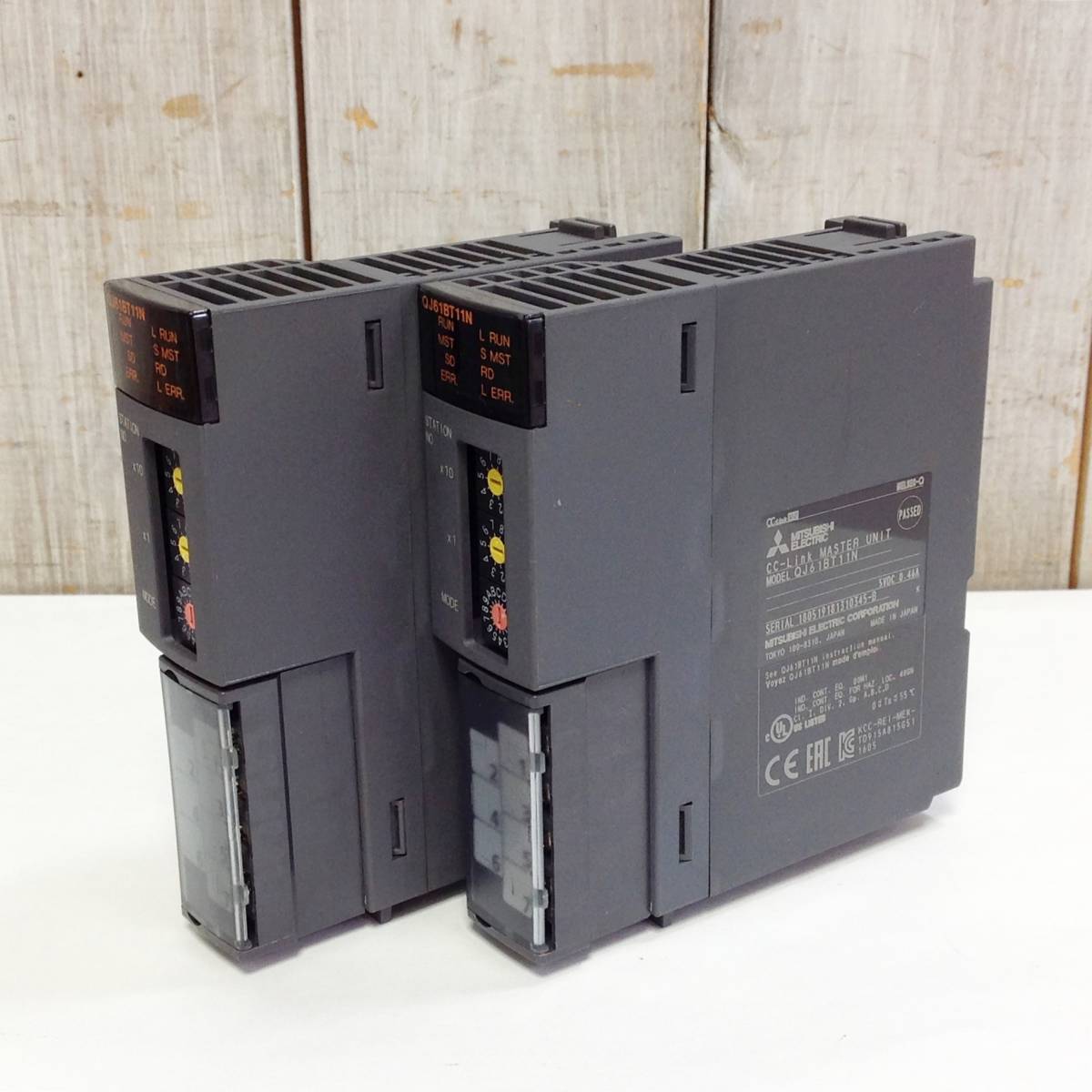 ●【AH-04318】中古品 三菱電機 CC-Linkシステムマスタ・ローカルユニット 2個セット QJ61BT11N 【レターパックプラス・送料全国520円可】_画像3