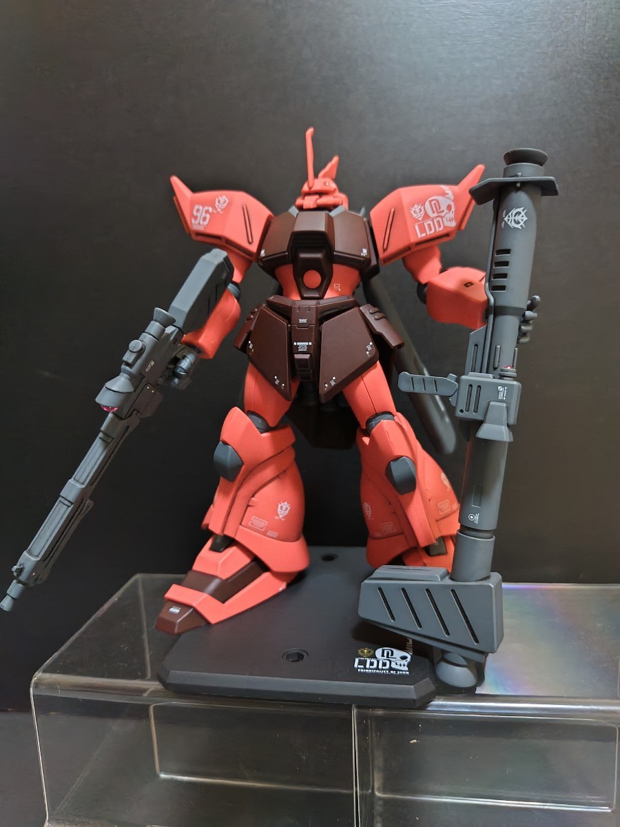 HGUC 1/144 ゲルググJ 完成品 ダリルローレンツ仕様 ジャイアント・バズ オリジナル台座付き_画像1