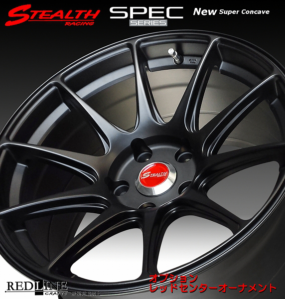 ■ ステルスレーシング Spec01 ■ 17x8.25J+20　PCD114.3　ホイール4本セット　走り屋/チューニングカーにお勧め幅広サイズ_画像6