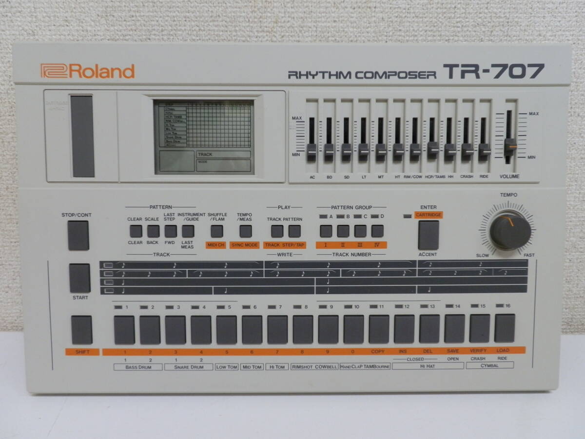 [Roland] リズムコンポーサー TR-707 音出し確認済 リズムマシン/ドラムマシン_画像1