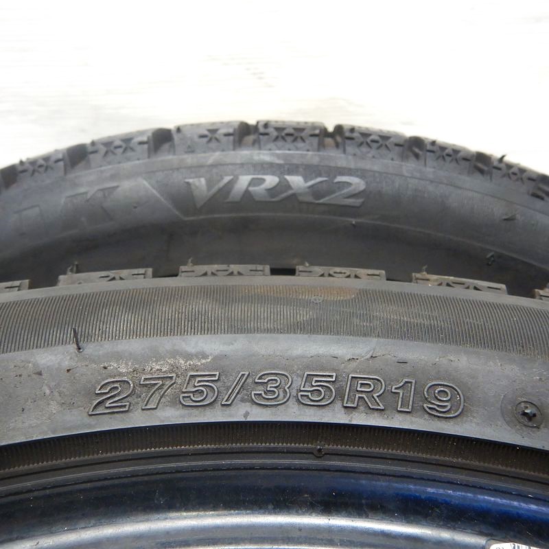 中古タイヤ 275/35r19 スタッドレスタイヤ BRIDGESTONE BLIZZAK VRX2 2本セット レクサスRC レクサスF フェアレディZ 中古 19インチ_画像5