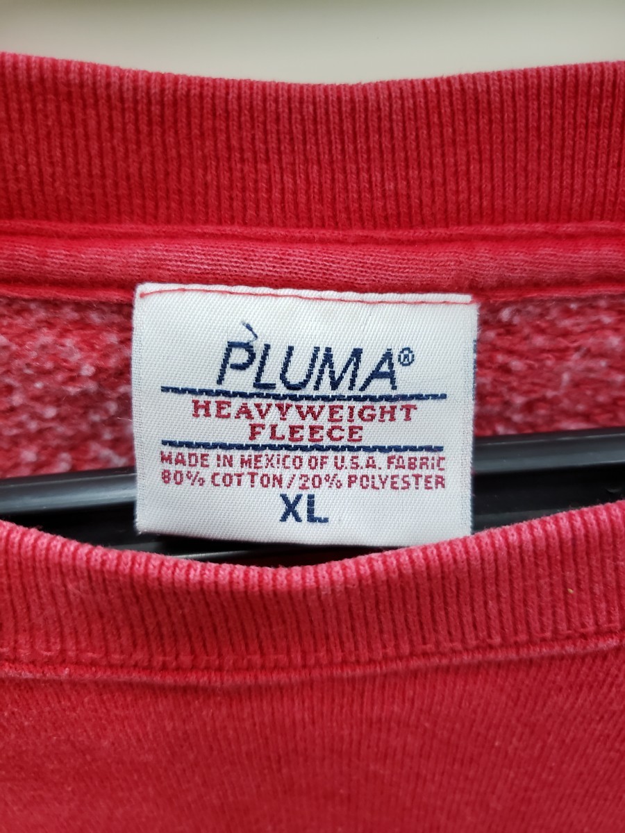 ビンテージ　PUMA　スウェット　トレーナー　メキシコ、アメリカ製　レッドXL ヴィンテージ USA製