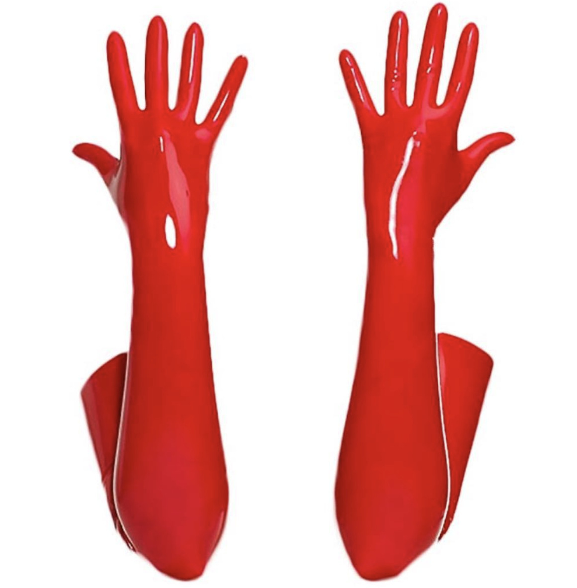 NEW【6825】XLsize 赤 エナメル 光沢 PU 手袋 演出服 ダンス服 レースクイーン 仮装 コスプレ コスチューム道具 パーティーグッズ イベントの画像2