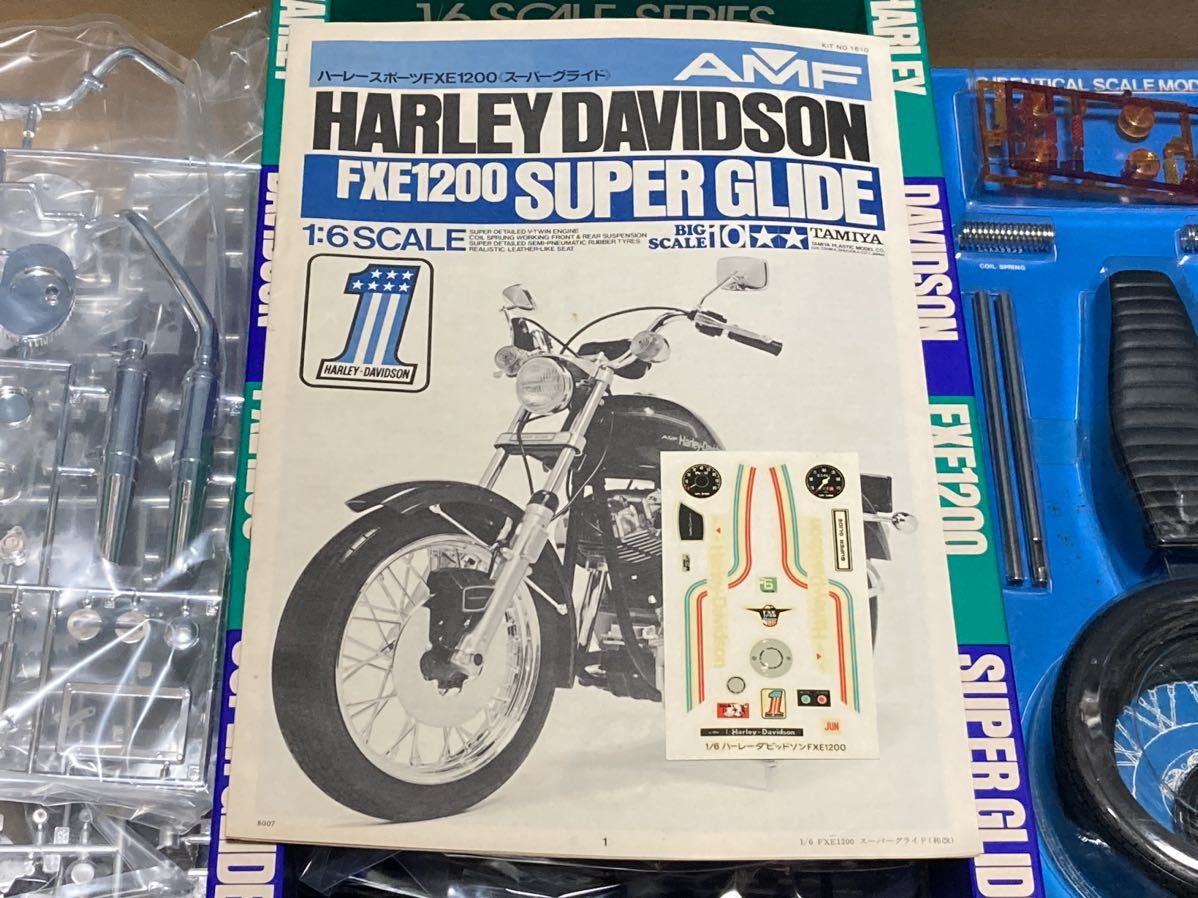  prompt decision Tamiya 1/6 Harley Davidson sport FXE1200 super g ride not yet assembly small deer that time thing TAMIYA big scale rare out of print 