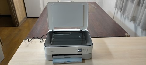 Canon インクジェット プリンター PIXUS TS5430 兵庫県 三田市発 コピー 複合機 キャノン ノズルチェック 動作確認 中古 直接引取り歓迎_画像6