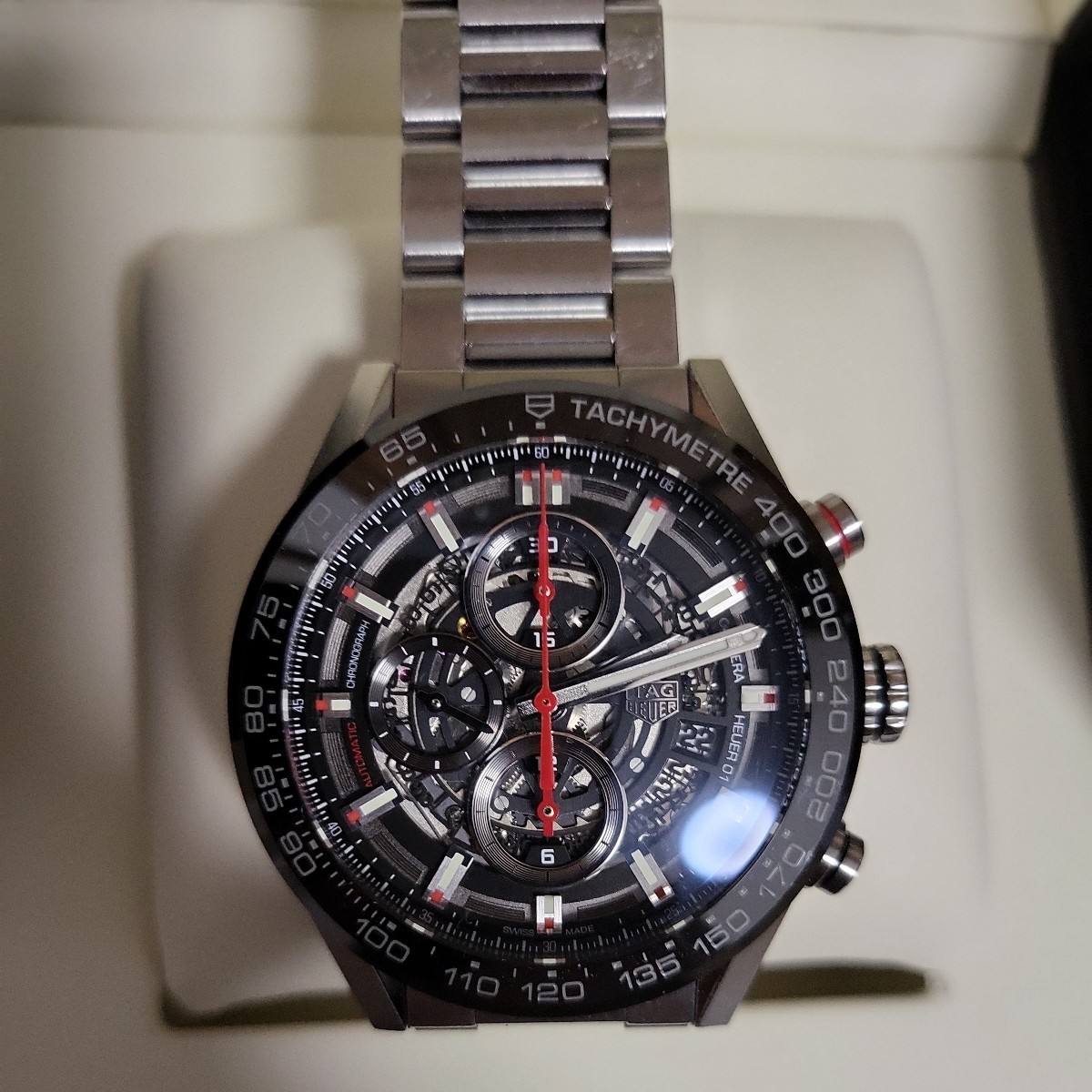 タグホイヤー カレラ キャリバー ホイヤー01 クロノグラフ TAG HEUER 腕時計 デイト_画像7