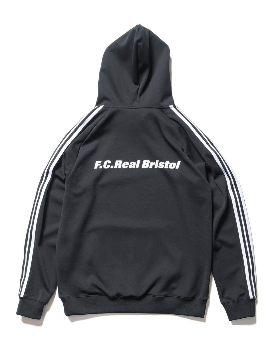 完売 新品未開封 24SS FCRB F.C.Real Bristol TRAINING TRACK HOODIE BLACK トレーニング トラック フーディー パーカー 黒 M size_画像3