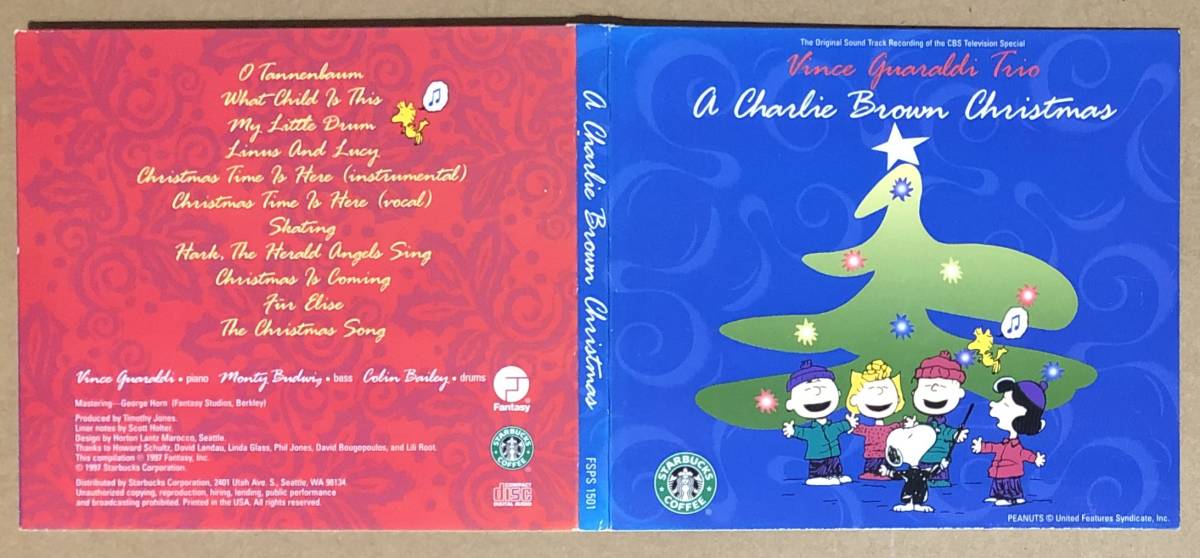 スターバックス限定CD●チャーリー・ブラウン・クリスマス / ヴィンス・グァラルディ・トリオ　_画像3