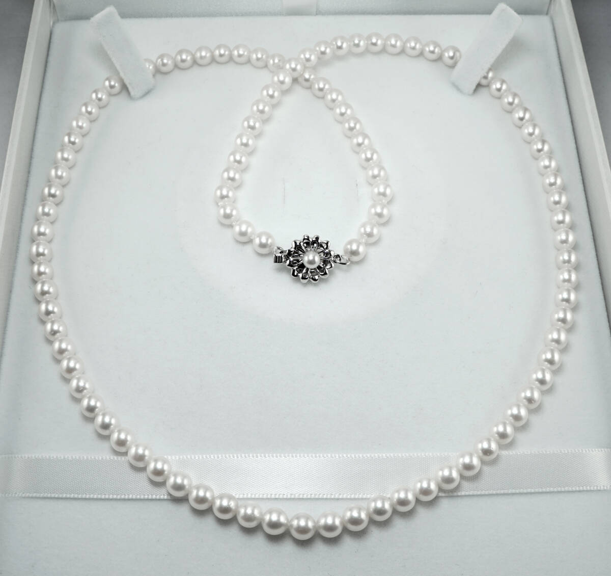 HA★天然アコヤパール 最高級 6.0mm 60.5cm SV ロングネックレス 宝石 ジュエリー jewelry_画像3