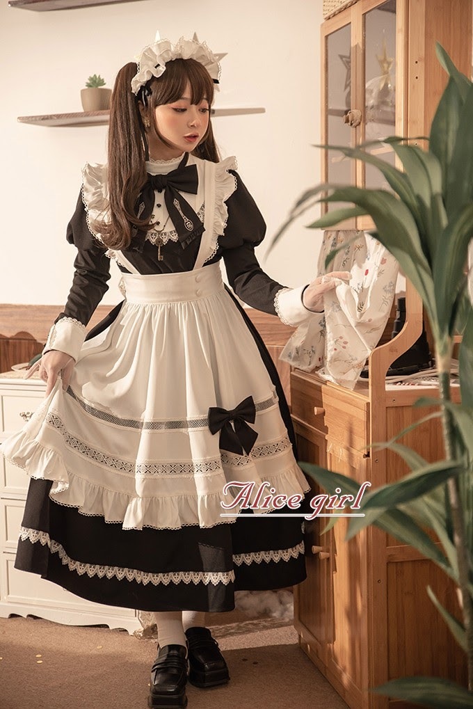 Alice Girl ブリティッシュスタイル アリスメイド ロング丈 Alice Girl ブリティッシュスタイル アリスメイド ロング丈
