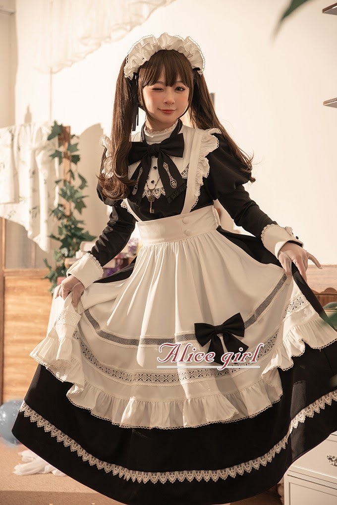 Alice Girl ブリティッシュスタイル アリスメイド ロング丈 Alice Girl ブリティッシュスタイル アリスメイド ロング丈