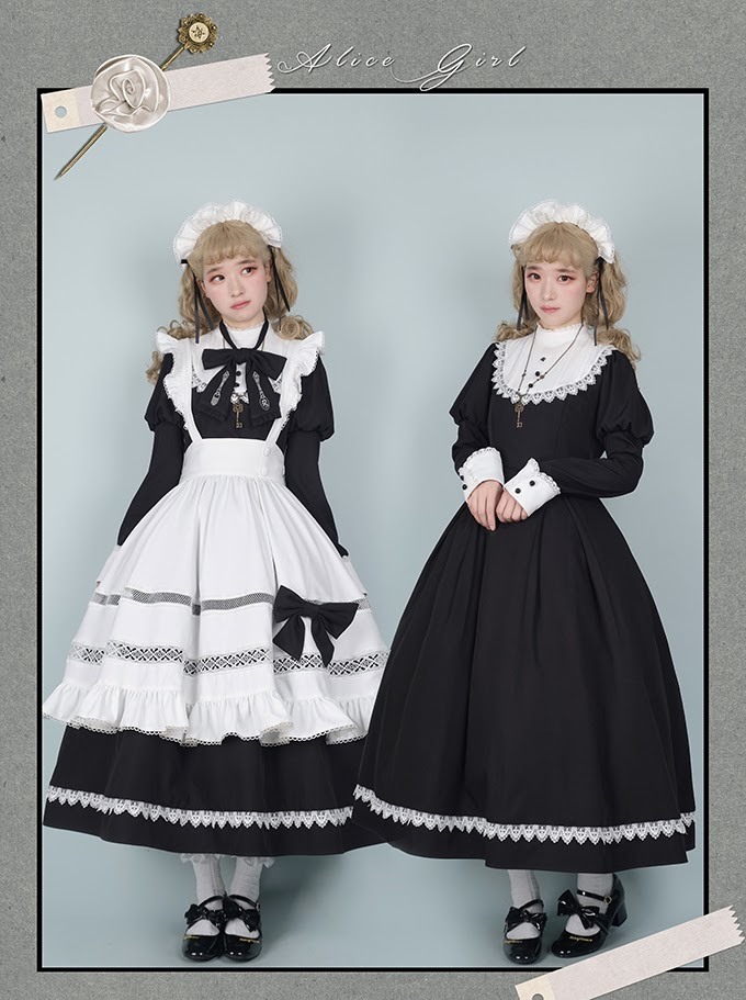 Alice Girl ブリティッシュスタイル アリスメイド ロング丈 Alice Girl ブリティッシュスタイル アリスメイド ロング丈