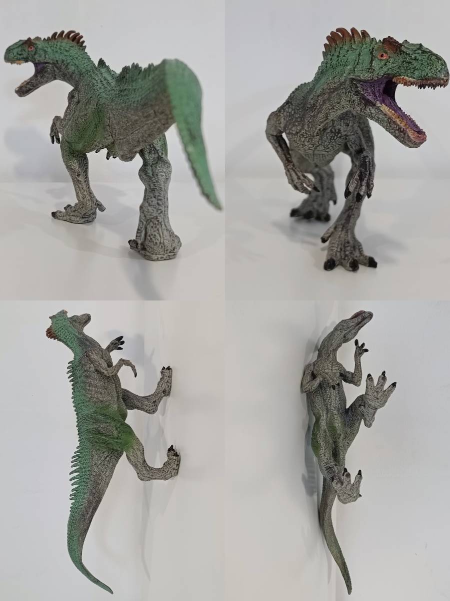 【美品】 DINOSAUR WORLD Play Set 恐竜 リアル フィギュア / アロサウルス Tレックス など ４体セット