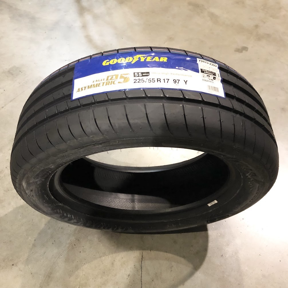 収納袋付 送料別 新品 4本セット (MP0239.8) 225/55R17 97Y GOODYEAR EAG F1 ASY5 FP 2020年以降製造 225/55/17 夏タイヤ_画像1