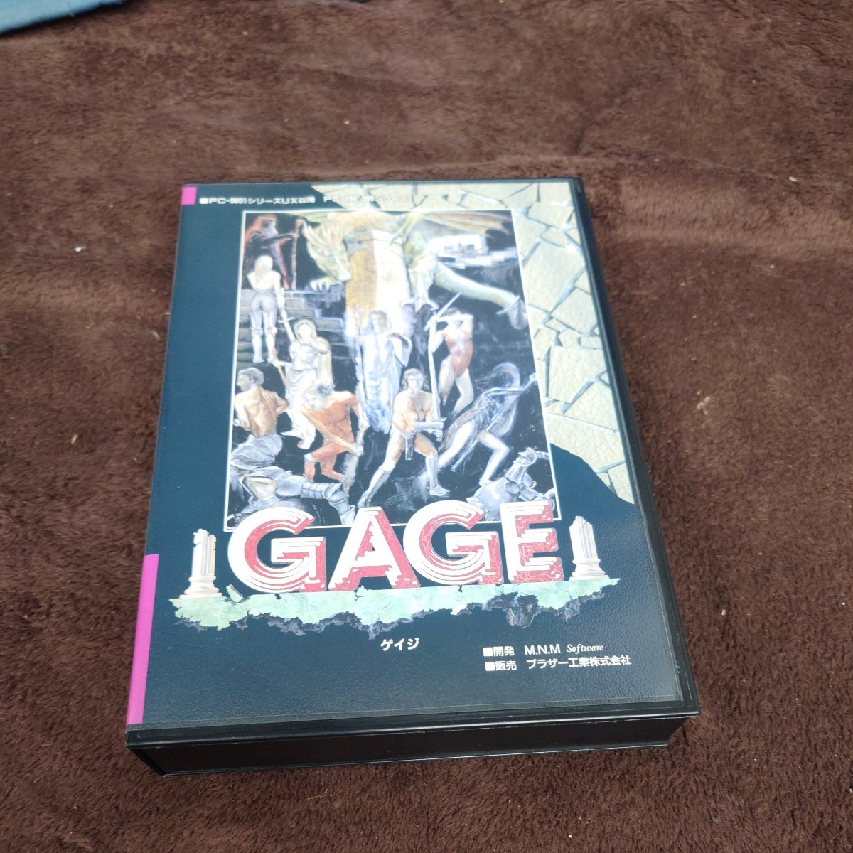 GAGE ゲイジ　PCゲーム　パソコンゲーム　レトロ　希少　中古品　現状品　保管品　ブラザー工業　PC-9801_画像1