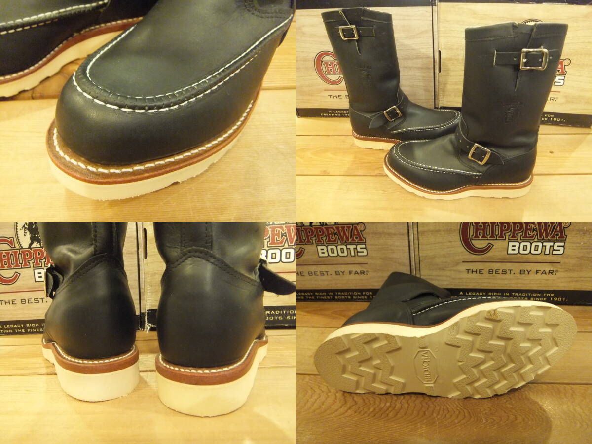 [ origin ] Chippewa regular shop Y12,000 and more discount!& free shipping .!!moktu* engineer new goods boots [ black ][9.0=27.0cm] 97878