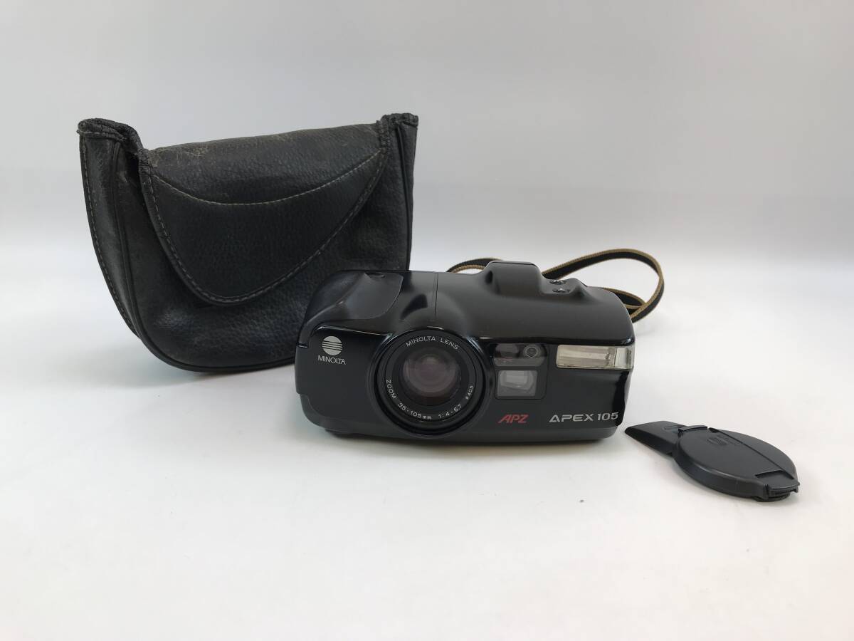 ☆ミノルタ Minolta APEX105 QUARTZ DATE コンパクト フィルムカメラ カバー付き  ♯198008-13の画像1