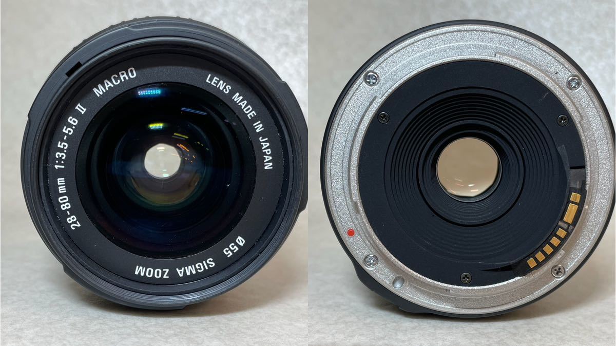 W2-2）Canon/キャノン EOS kiss / SIGMAシグマ ZOOM 28-80mm 1:3.5-5.6 II MACRO カメラレンズ （99）_画像8