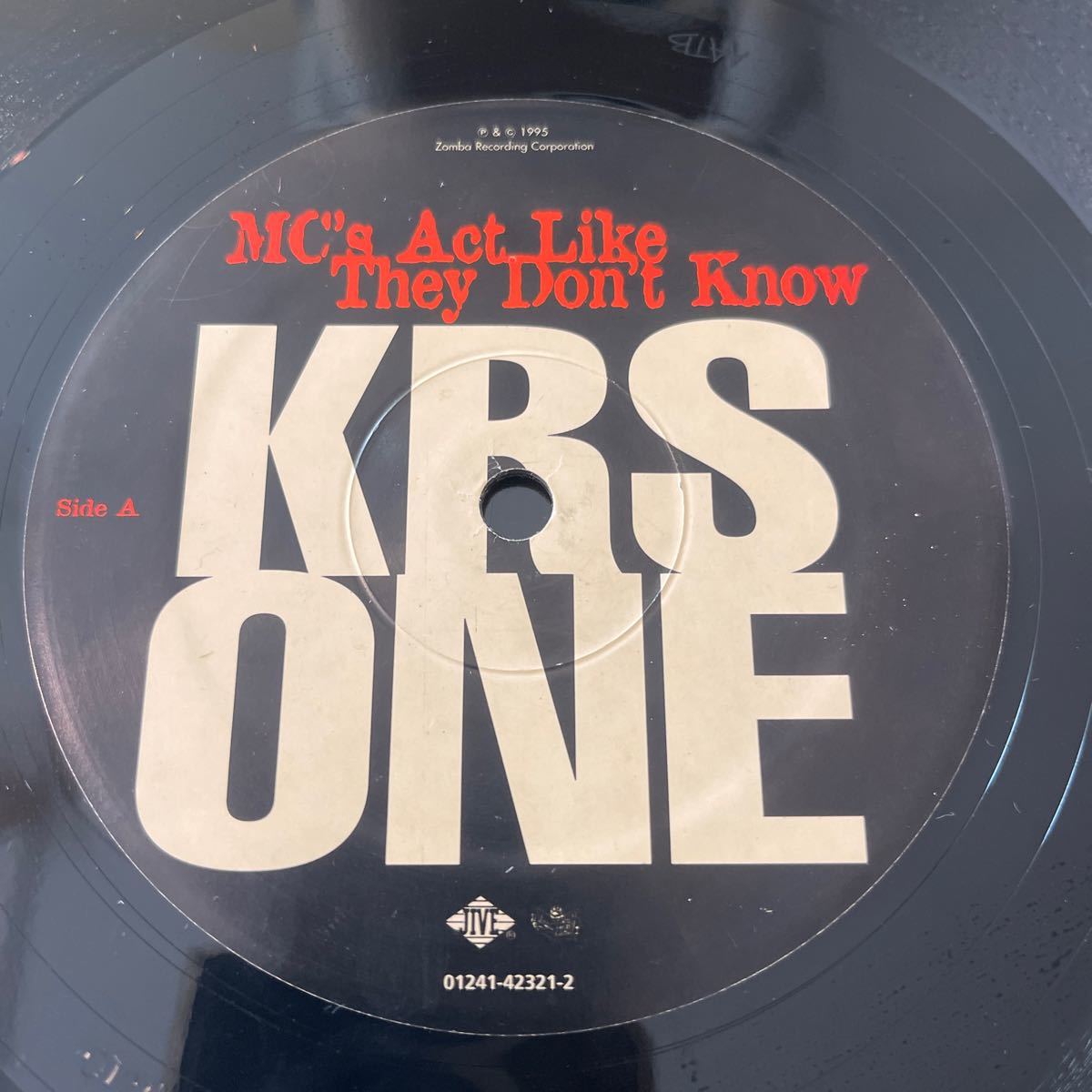 KRS ONE/MC’S ACT LIKE THEY DON’T KNOW/レコード/中古/DJ/CLUB/HIPHOPの画像4