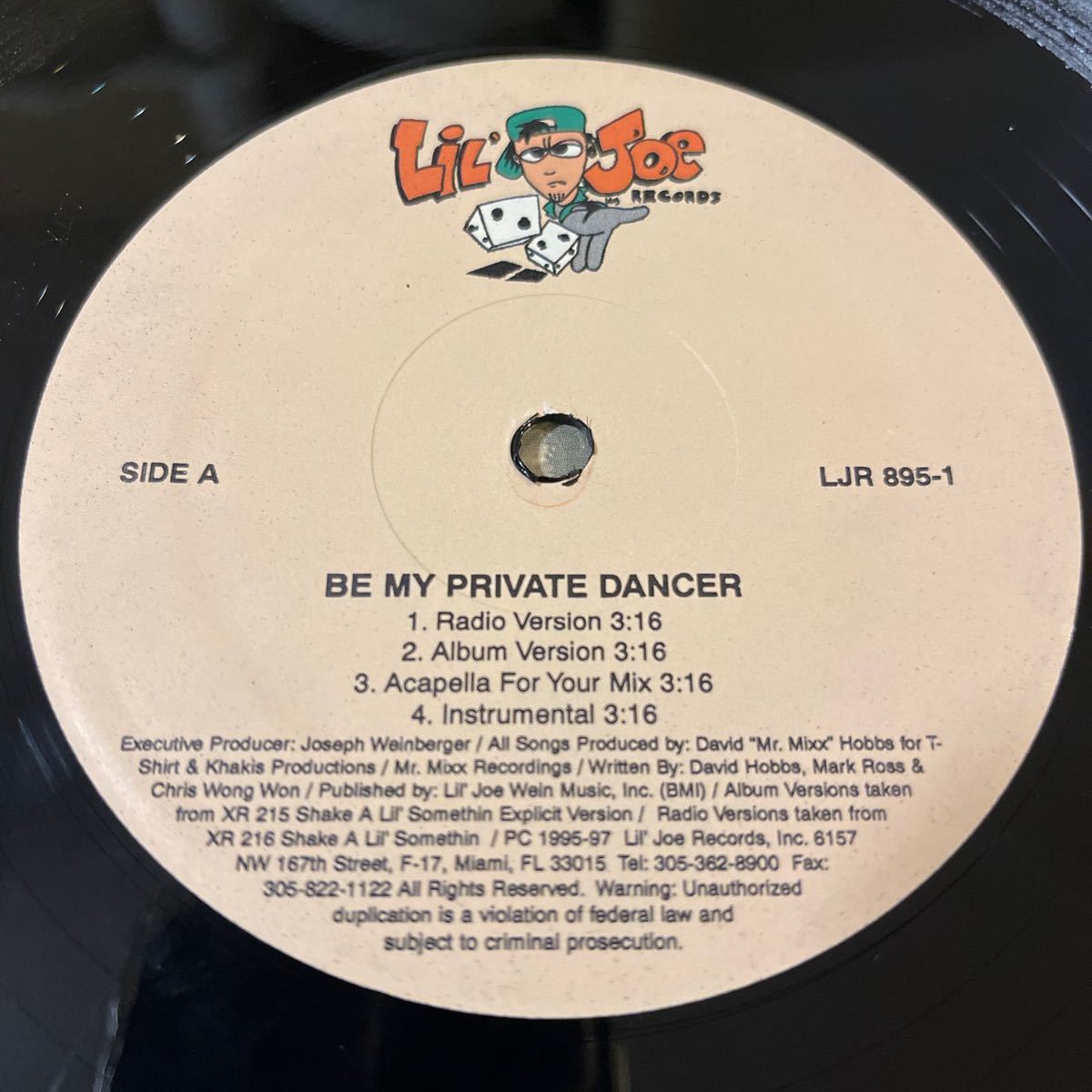 THE 2 LIVE CROW/Be My Private Dancer/Table Dance/レコード/中古/DJ/CLUB_画像3