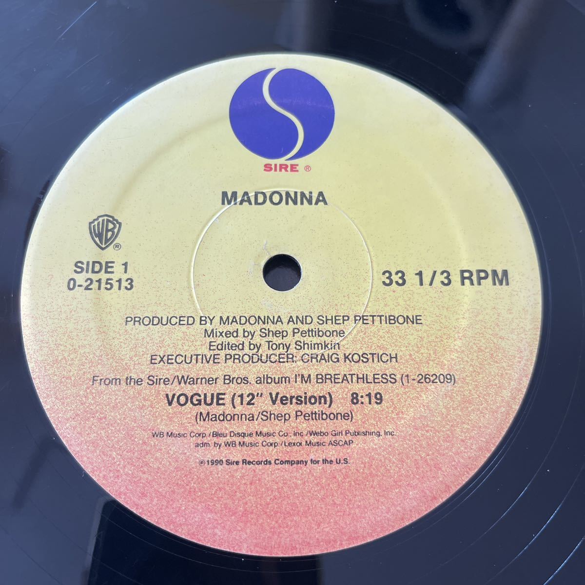 マドンナ/MADONNA/VOGUE/レコード/中古の画像3