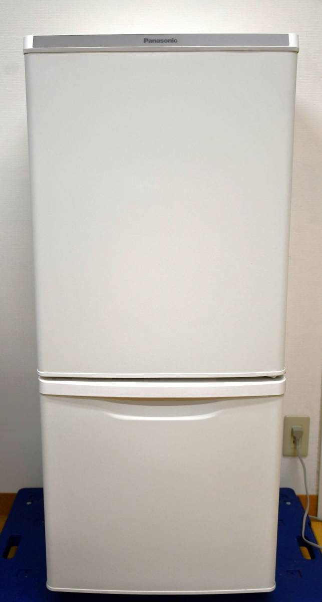 NY2-9【現状品】Panasonic ノンフロン冷凍冷蔵庫 NR-B14DW-W 2021年製 幅：48㎝ 奥行：58.6㎝ 高さ：111.9㎝ 中古品 保管品の画像1