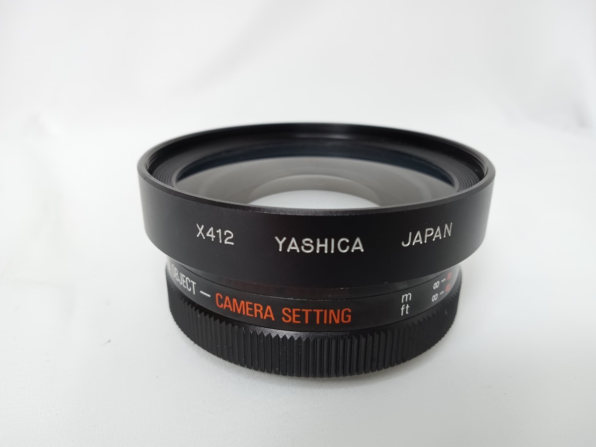 YASHICA ヤシカ YASHIKOR AUX TELEPHOTO X502 AUX WIDE ANGLE X412 セット テレコンワイコンヤシカ　T46_画像7
