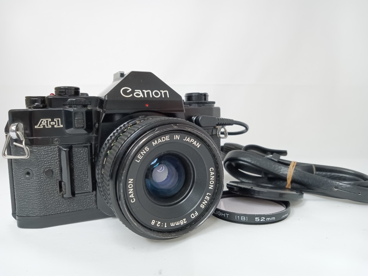 CANON キャノン A-1 CANON LENS FD 28mm F2.8 単焦点 フィルム一眼レフ MF　O2_画像1