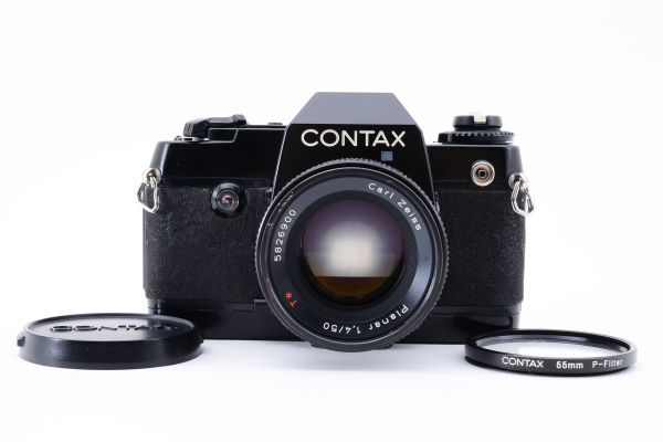 CONTAX コンタックス 137 MD QUARTZ Carl Zeiss Planar 1.4/50 T＊ 一眼レフ フィルムカメラ レンズ [美品] #e423A_画像1