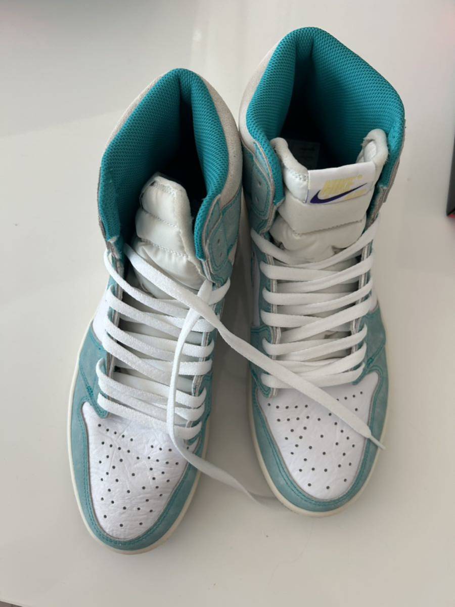 Nike Air Jordan 1 RETRO High OG Hyper Crimson Turbo Green US12 30.0cm セット_画像8