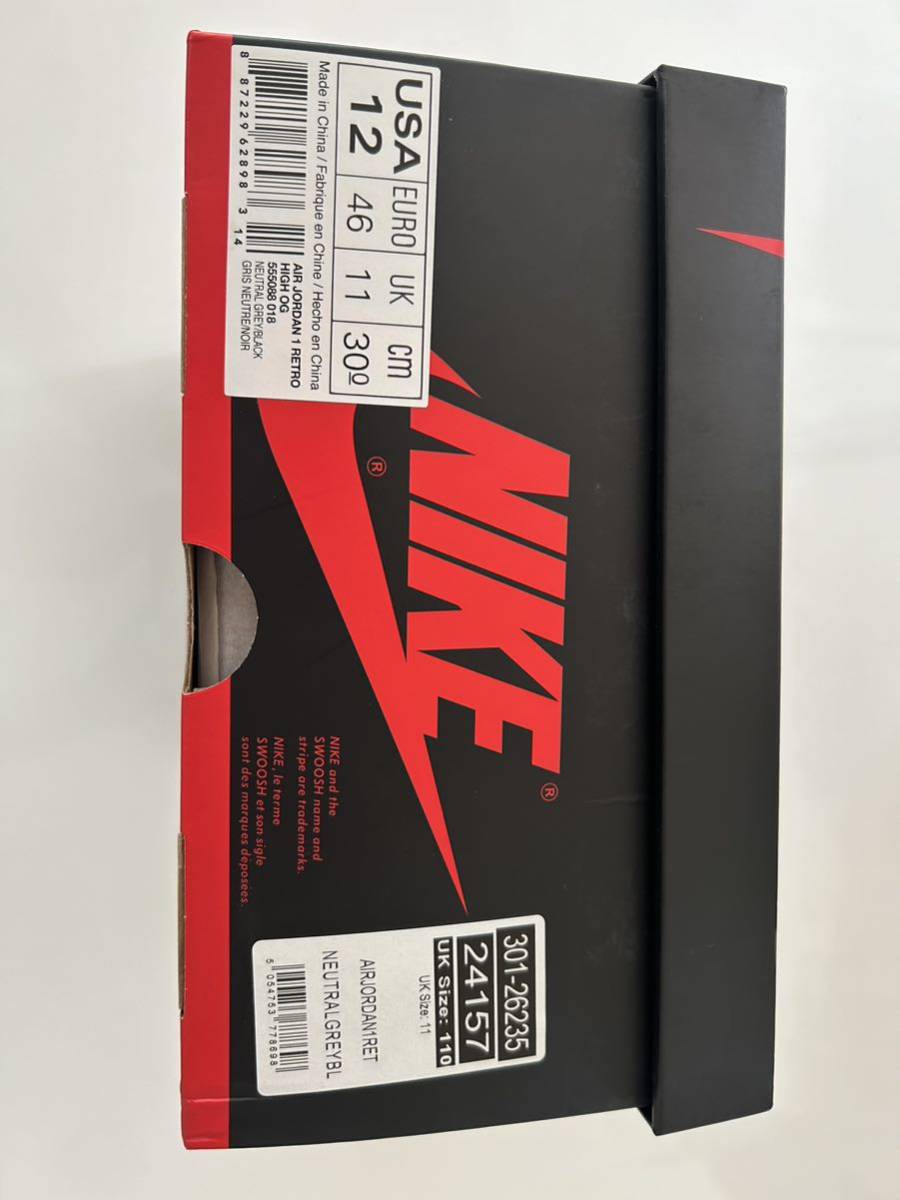Nike Air Jordan 1 RETRO High OG Hyper Crimson Turbo Green US12 30.0cm セット_画像6