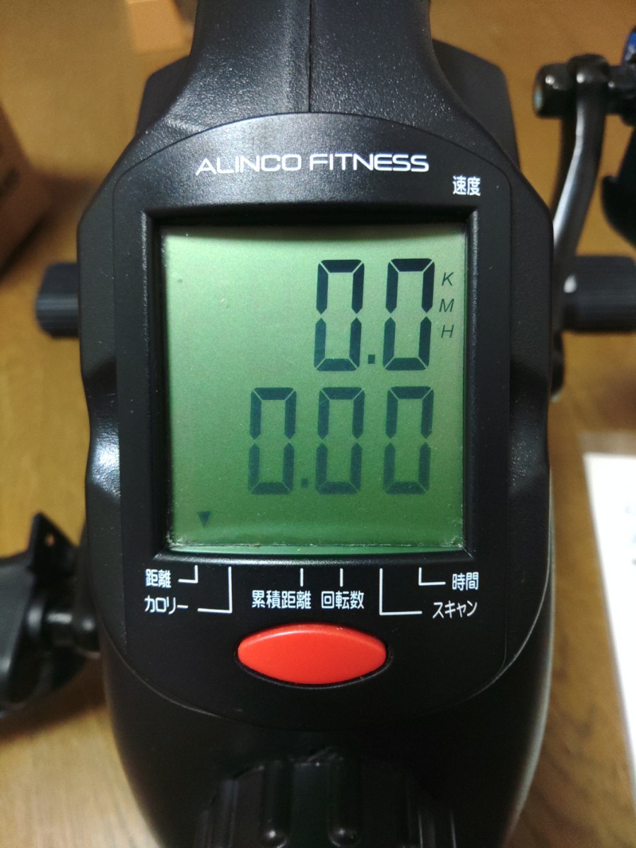 アルインコ エアロマグネティックバイク ミニ ALINCO FITNESS AFB2018 中古 稼働品 新品電池交換済 説明書付 エアロバイクの画像2