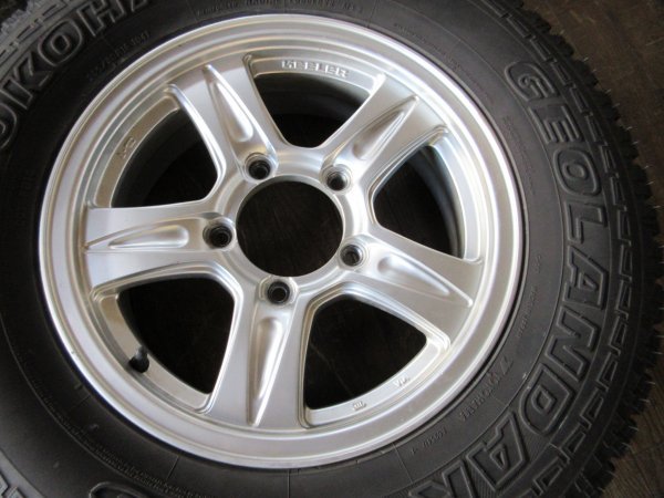 キーラー 5.5Jx16+19 Ｐ139.7 GEOLANDAR A/T 205/80R16 ジムニー JB23 64 の画像3