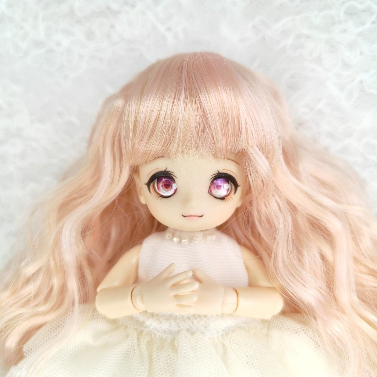 まむみ様 ウィッグ付 ミニスウィーツドール あまむす オビツ11 まむみ様 ウィッグ付 ミニスウィーツドール あまむす オビツ11