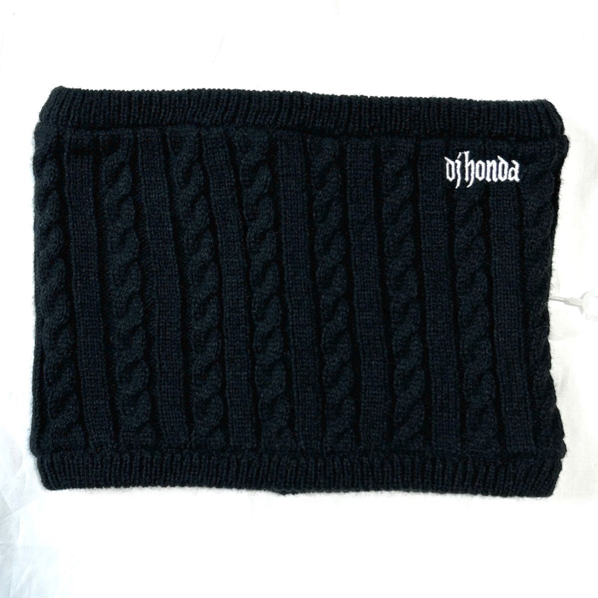 新品　未使用　djhonda ディージェイホンダ　ネックウォーマー Knit ケーブルニット　ニット　マフラー　ストール　スヌード