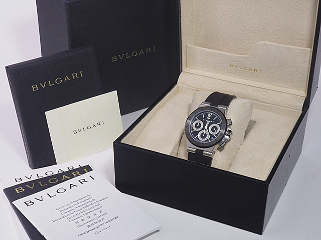 富士屋◆ブルガリ BVLGARI ディアゴノ クロノグラフ DG37BSCVDCH メンズ 自動巻 腕時計_画像10