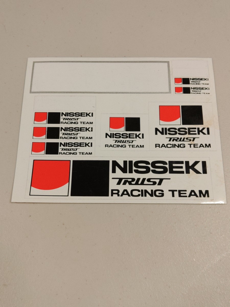 Наклейка Nisseki Trust Racing Team ★ Nippon Oil Trust Nichiishi ★ Porsche 962c Le Mans Group C