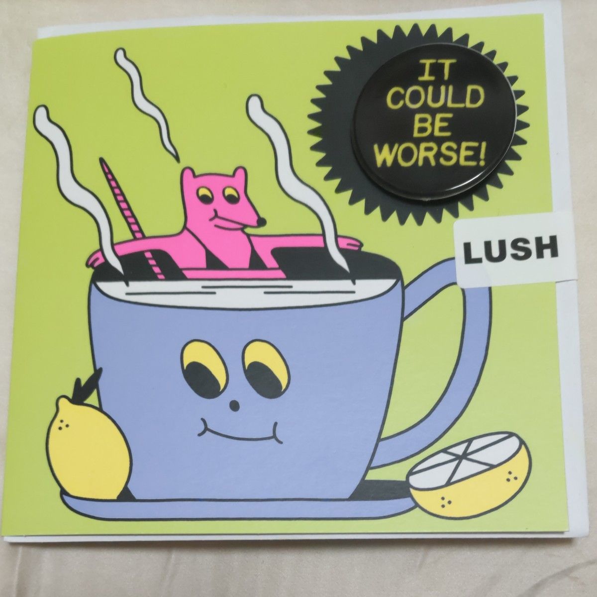 LUSH　ラッシュ　グリーティングカード　メッセージカード