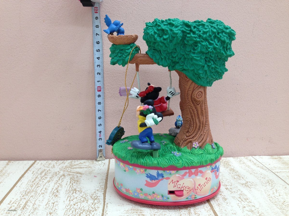 ◇ディズニー ミッキー＆ミニー フィギュア オルゴール 1点 エネスコ ENESCO 3P88 【60】_画像2