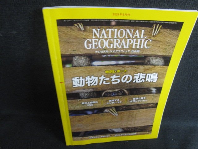 NATIONAL GEOGRAPHIC日本版2019.6観光と動物とSNS　シミ有/SFC_画像1