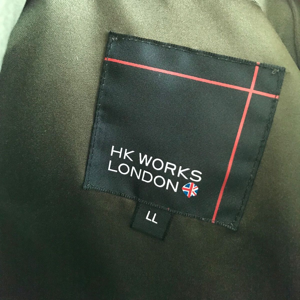 コート ジャケット 無地 ブルゾン フード　カーキ　パーカー　ジャンパー　マウンテンパーカー　hk works London 