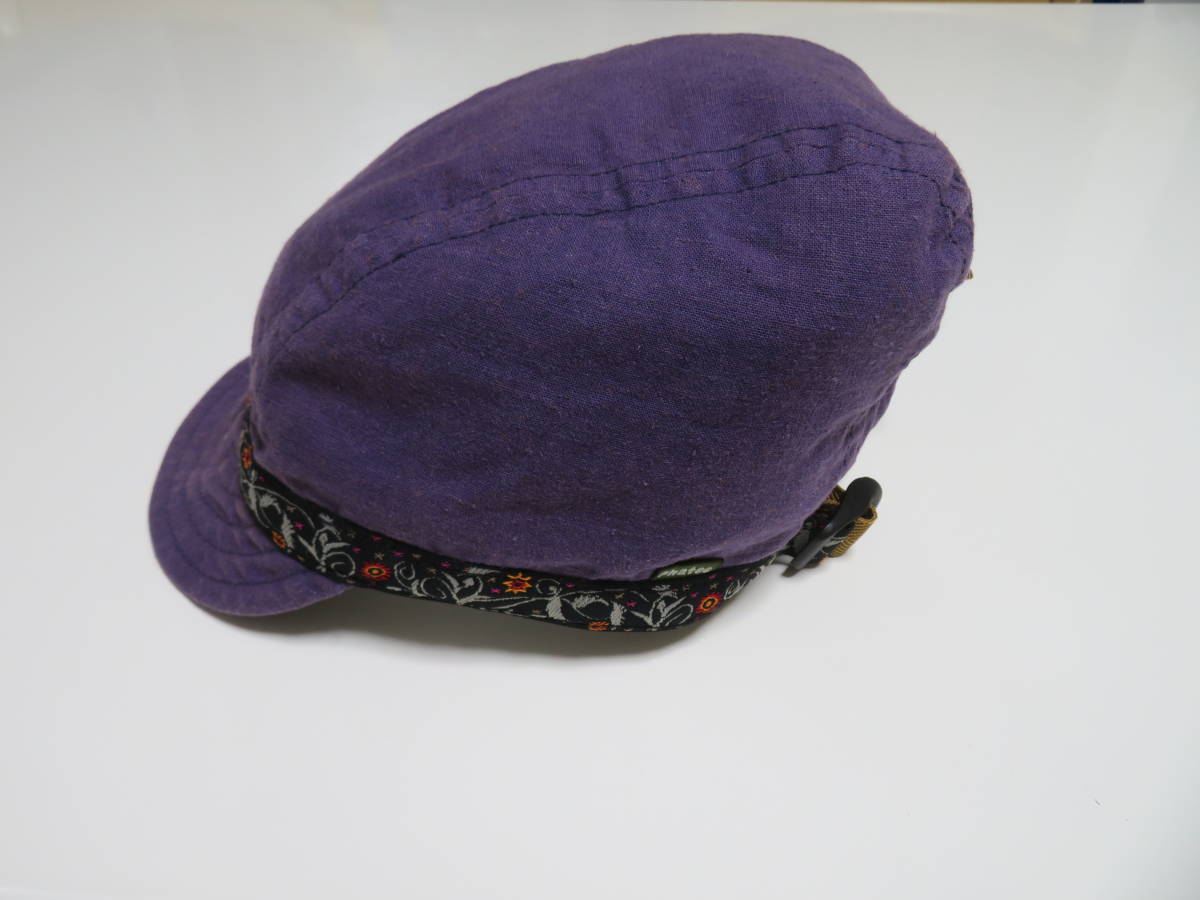 【送料無料】ファッティーphatee 55％HEMP（麻） お洒落なパープル系色 メンズレディース スポーツキャップ ハット帽子 1個