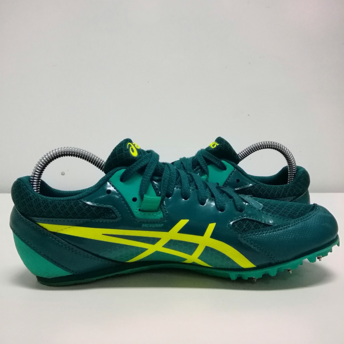 asics アシックス トラック兼用 スパイクシューズ 陸上 靴 24.5cm 1093A167 グリーン_画像6