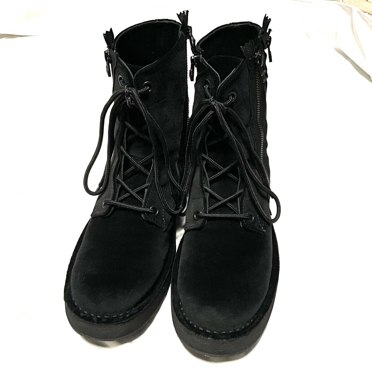 ２０２２AW Yohji Yamamoto POUR HOMME ヨウジヤマモト プールオム COTTON VELVETEEN TWILL WASHED RANDOM FASTENER LACE UP サイズ３_画像2