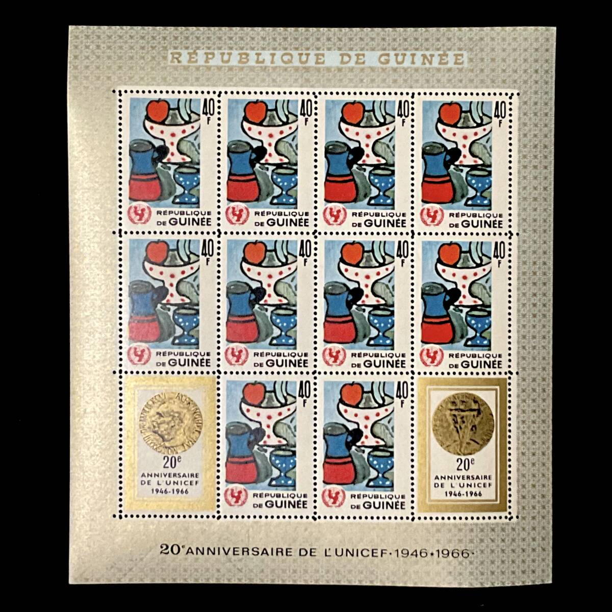 ginia also peace country issue [ fruit stay ru* Uni sef20 anniversary commemoration ] small size seat west Africa 1966 year 12 month 12 day issue unused stamp 