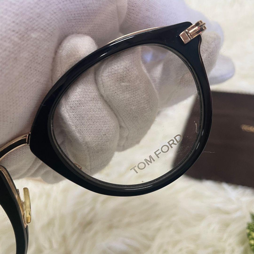  Tom Ford TF5497 no lenses fashionable eyeglasses black silver metallic ru pra 
