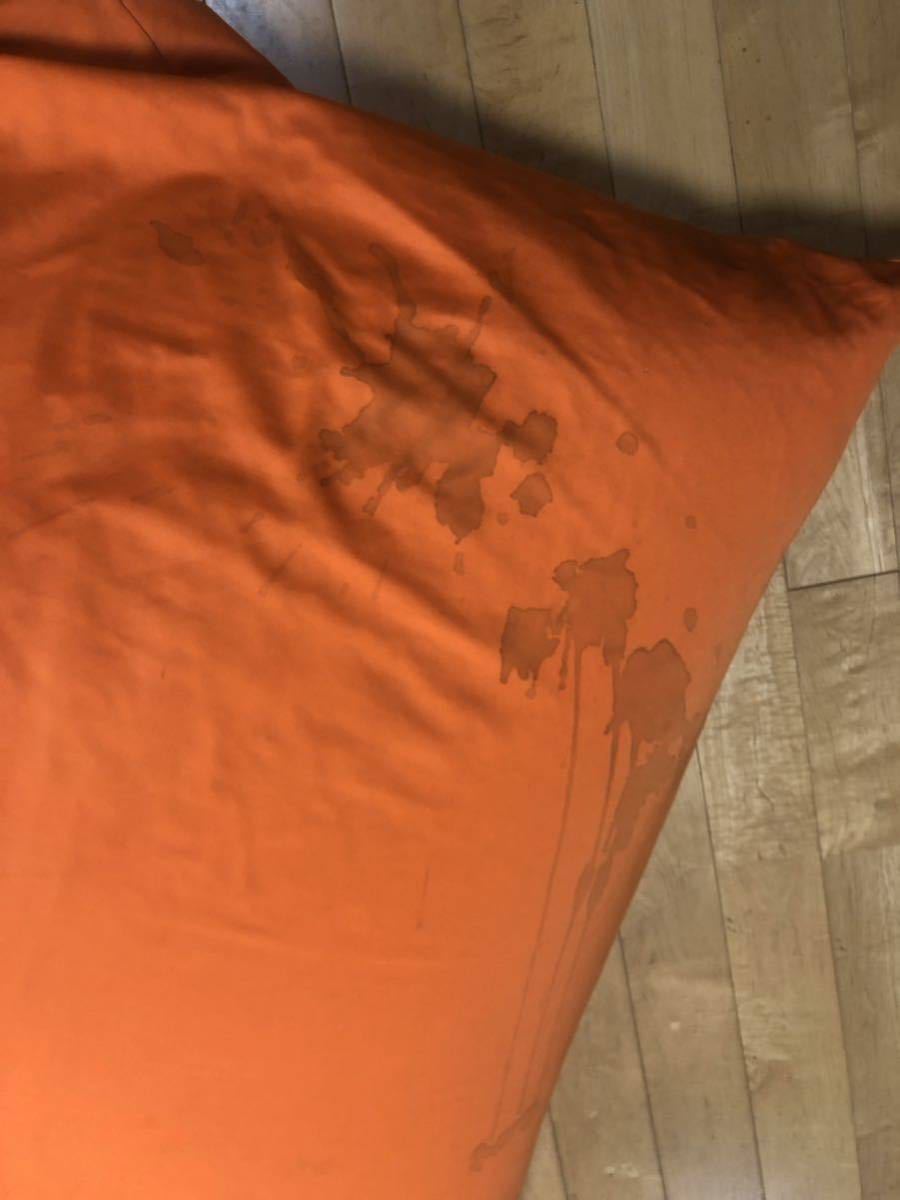 「発送不可！引き取り限定！」 Yogibo ヨギボー クッション オレンジ 新品クッションカバー付き  ヨギボーmax 最終処分価格の画像8