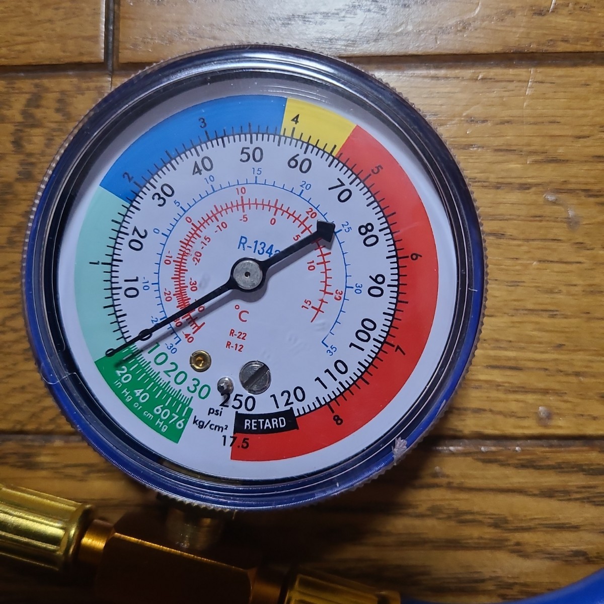  air conditioner gas Charge hose pressure gauge attaching HFC-134a car air conditioner for cold .